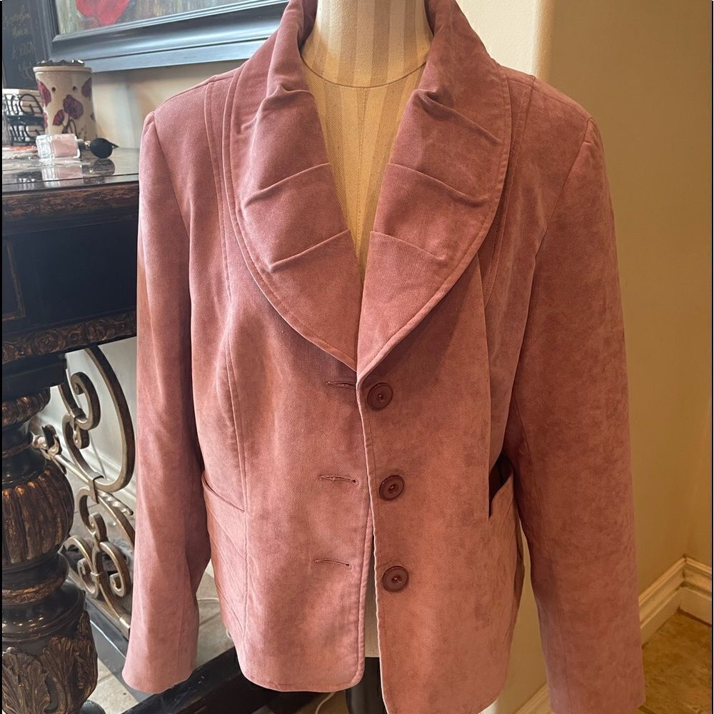 PINK SUEDE Jacket From Tribal